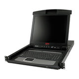 APC AP5816 17" Rack LCD Console with Integrated 16-Port Analog KVM Switch, Black
