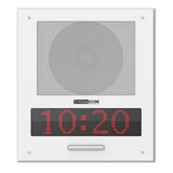 AtlasIED IP-8SCMF PoE+ Indoor Wall Mount IP Endpoint Speaker with LED Display, Talkback Microphone and LED Flashers