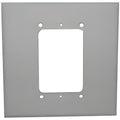 Alpha AP021GG Plastic Adapter Plate 2-Gang to 1-Gang, Dukane Gray
