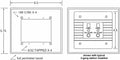 Alpha AP032GG Plastic Adapter Plate 3-Gang to 2-Gang, Dukane Gray