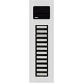 Alpha ES612/12 Plastic Button Long Sleeve Panel, 12-Button, Aluminum