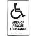 Alpha SN-P48SL Photolum Rescue Sign with Double-Stick Tape, Braille