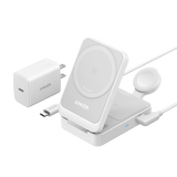 Anker MagGo Wireless Charging Station (Foldable 3-in-1) - front view | Silarius