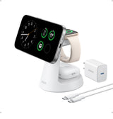 Anker MagGo Wireless Charging Station (3-in-1, Dock Stand) - detail view | Silarius