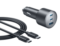 Anker Nano Car Charger (167.5W, 3 Ports) - front view | Silarius