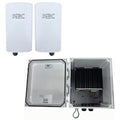 KBC Networks BDL-PBH4-WKT Wireless Ethernet And Remote Power Kit, WES5-KT Point-to-Point Bridge with PWB-H4-P2 4-Port 90W HPoE Gigabit Switch with SFP in NEMA 4X Enclosure
