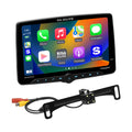 BOSS Audio Elite BE12ACP.WXC 12" Single-DIN Floating-Screen Car Stereo with Wireless CarPlay, Android Auto & Backup Camera