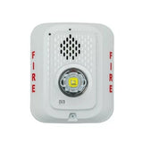 System Sensor P2WLED L-Series Indoor 2-Wire LED Horn Strobe, Wall-Mount, Marked FIRE, White