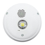 System Sensor PC2WKLED-P L-Series Outdoor Ceiling-Mounted Horn Strobe, "PLAIN", White