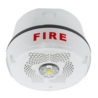 System Sensor SPSCWKLED Outdoor LED Speaker Strobe Ceiling, Fire, White