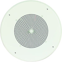 Bogen S86T725PG8WBR Ceiling Speaker Assembly with S86 8" Cone and Recessed Volume Control, Off White
