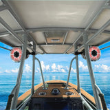 NXL 6.5' Marine and Powersports Towers LED RGB Lights 100 Watts Rms - Red - rear view | Silarius