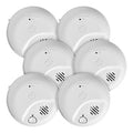 BRK 1046885 Interconnect Hardwire Smoke and CO Alarm with 10-Year Battery Backup, 6-Pack