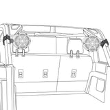 Ford Bronco 6th Gen OEM Roll Bar Clamps for Marine Towers NXL-X and CF-X Series. - side view | Silarius