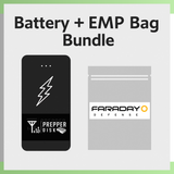 Prepper Disk EMP Bag and Battery Bundle