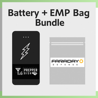 Prepper Disk EMP Bag and Battery Bundle
