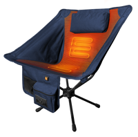 The Beck Chair - Ultra-Portable Heated Camping Chair - front view | Silarius