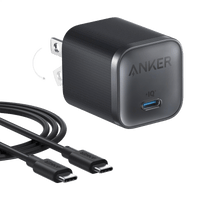 Anker Nano Charger (45W) with USB-C to USB-C Cable - front view | Silarius