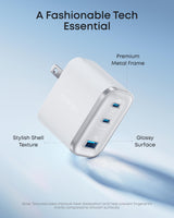 Anker Nano Charger (70W, 3 Ports) - detail view | Silarius