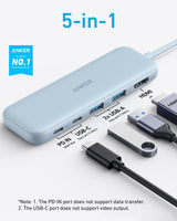 Refurbished Anker 332 USB-C Hub (5-in-1) - detail view | Silarius