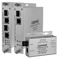 Comnet CNMC2SFP Dual Multi-Rate 10/100/1000 Mbps Ethernet Media Converters, 10-Pack