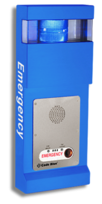 Code Blue SLNF0407 Emergency Wall Box, CB 2-a Safety Blue