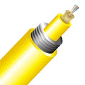 Cleerline TA012S2D9YP-B BendSafe Interlocking Armored Cable, Singlemode, OS2, 12 Strand, Distribution, Cut to Order