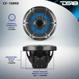10' Marine 2-Way Hybrid Speaker with RGB LED, Compression Driver and Neodymium Magnet | 450W RMS ... - detail view | Silarius