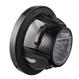 DS18 CF-8M NXL 8" 2-Way Coaxial Marine Speaker With LED RGB Lights 125 Watts Rms 4-Ohm - Black Carbon Fiber