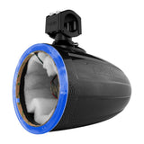 NXL 8' Marine and Powersports Empty Tower LED RGB Lights -Black Carbon Fiber - rear view | Silarius