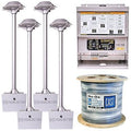 CAST CPL2K25020 Perimeter Generation Pre-Engineered Security Lighting Kit for 250' Perimeter, Includes (12) CPL2, CPT600DCA, CLW122500, (24) CPQC1, (125) CPSSTIE11, CHS14100, (2) XCEW30648
