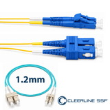Cleerline CTG-S4B-02LUSU-15m SSF™ OM4 LC/UPC-SC/UPC Patch Cord 1.2mm 15m