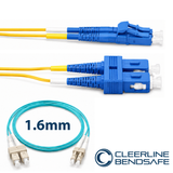 Cleerline CTG-B4C-02LUSU-15m BendSafe® OM4 LC/UPC-SC/UPC Patch Cord 1.6mm 15m