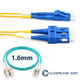 Cleerline CTG-S4C-02LUSU-15m SSF™ OM4 LC/UPC-SC/UPC Patch Cord 1.6mm 15m
