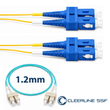 Cleerline CTG-S4B-02SUSU-15m SSF™ OM4 SC/UPC-SC/UPC Patch Cord 1.2mm 15m