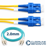 Cleerline CTG-B4E-02SUSU-20m BendSafe® OM4 SC/UPC-SC/UPC Patch Cord 2.0mm 20m