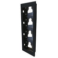 Comelit UT9164B Flush-Mounted Frame for 4 Ultra Modules, Black