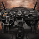 Polaris RZR Front Kick Panel Pods with 6.5" Active Speakers and Bluetooth - side view | Silarius