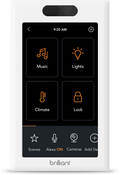 Brilliant BCP120US-WH1 Smart Home Control 1-Switch Panel, 2nd Gen, White