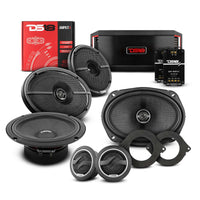 DS18 2012-2021 RAM 2500 Crew and Quad Cab Front and Back Doors Speakers Better Upgrade/Replacement Package 1600 Watts
