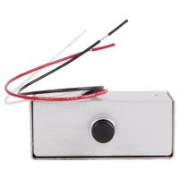 Dortronics 5236-P15 Momentary Action Switch Console, 3/8" Push-Button, 2-1/2x2x1" Mini Console