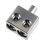 Dual 1/0-GA to 1/0-GA Amp Input Reducers with Offset Stub - side view | Silarius
