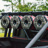 NXL 6.5' Marine and Powersports Towers LED RGB Lights 100 Watts Rms - Red - side view | Silarius
