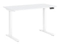 Humanscale FTR2448WH_FG1224DW eFloat Go Sit/Stand Table with 24x48 White Laminate Surface, Standard Height 2-Leg White Base, 24 C-Feet with Glides and Digital Programmable Height