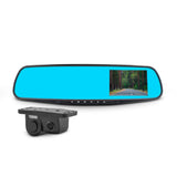 DS18 EAGLE2IN1 Rearview Mirror with 4.3' HD LCD Display Built-In 1080P Dash Cam Recorder, Reverse ... - front view | Silarius