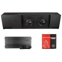 Loaded 2 x 10' Subwoofer Enclosure for 2009 - UP Ford F-150 Crew Cab 2017 - 2026 Super Duty F-250 ... - front view | Silarius