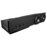 2019-2024 Chevy Silverado and GMC Sierra Loaded Dual 10' Subwoofer Enclosure System - side view | Silarius
