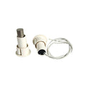 Edwards Signaling 1078C-N Recessed Steel Door Magnetic Contact with Wire Leads, 3/4" Diameter, Closed Loop, 3/8" Gap Size, White