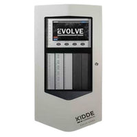 Kidde EVOLVE-ML-G Evolve Series Four Loop Fire Alarm Panel with One Built-In 250-Point Loop, 120V/240V, Grey Door