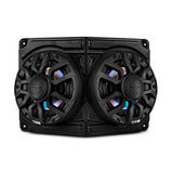 Universal Overhead Flat Mount Pod For Two 6.5" Speakers - Great for ATVs, UTVs, Golf Carts, Boats - side view | Silarius
